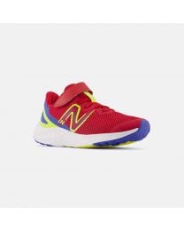Kids' New Balance Fresh Foam Arishi v4 Bungee Lace with Top Strap Team Red with Marine Blue
