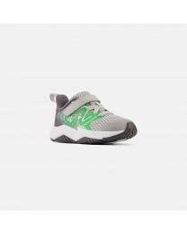 Little Kids' New Balance Rave Run v2 Bungee Lace with Top Strap Green Punch with Pixel Green