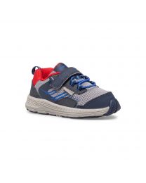 Little Kid's Saucony Wind Shield A/C Navy / Grey / Red