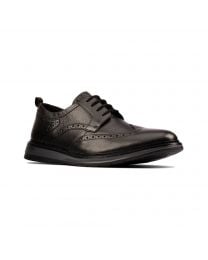 Men's Clarks Chantry Wing Black Leather