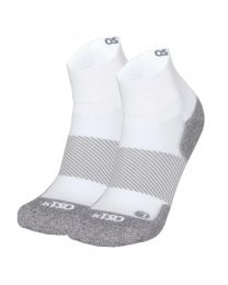 Men's OS1st Active Comfort 1/4 Crew Socks White