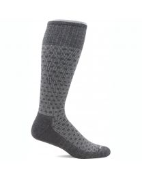 Men's Sockwell Shadow Box Moderate Graduated Compression Charcoal