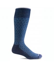 Men's Sockwell Shadow Box Moderate Graduated Compression Navy