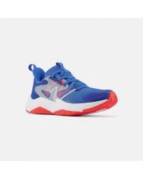 Kids' New Balance Rave Run v2 Blue with Blue Groove and Electric Red