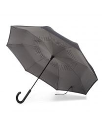 Totes InBrella Reverse Close Umbrella Black / Grey