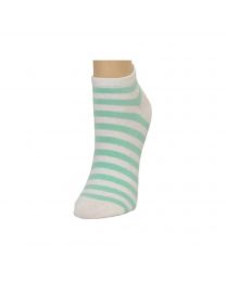 Women's MeMoi Classic Stripe Soft-Fit Low Cut Socks Cabbage