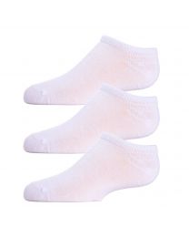 Women's MeMoi Low Cut Cotton Blend Socks 3-Pack White