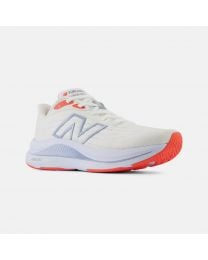 Women's New Balance FuelCell Walker White with Neon Dragonfly and Light Arctic Grey