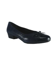 Women's Ros Hommerson Tawnie Navy Lizard with Patent