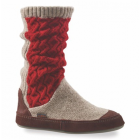 Women's Acorn Slouch Boot Red Cable Knit