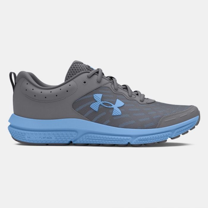 Blue and gray under armour shoes on sale