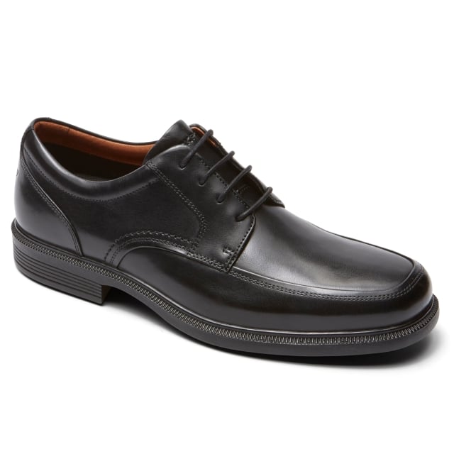 Men s Rockport Dressports Luxe Apron Toe Black